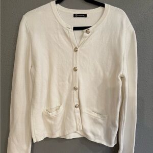 Women's Cream Cardigan Sweater
